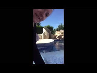 PUBLIC!! HARTER DILDO RITT am Pool! PUBLIC!! HARTER DILDO RITT am Pool!