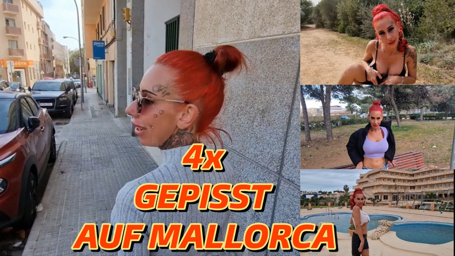 4 x Gepisst auf Mallorca