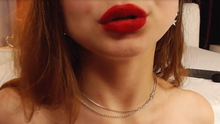 Lippenstift-Fetisch! Blowjob und viel Lippenstift