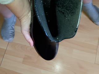 Fetisch - Gummistiefel und pisse