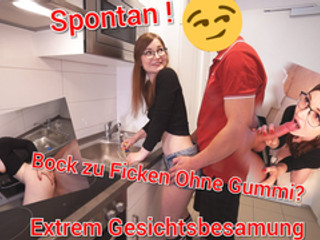 Spontan Bock zu Ficken ohne Gummi?? EXTREM Gesichtsbesamung