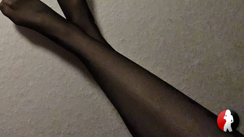 Füße in Nylons