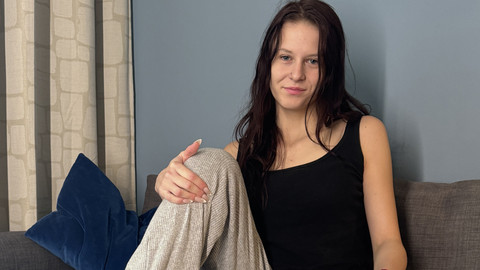 Ich habe es mir auf der Couch bequem gemacht