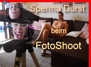 Sperma Durst beim Foto Shoot